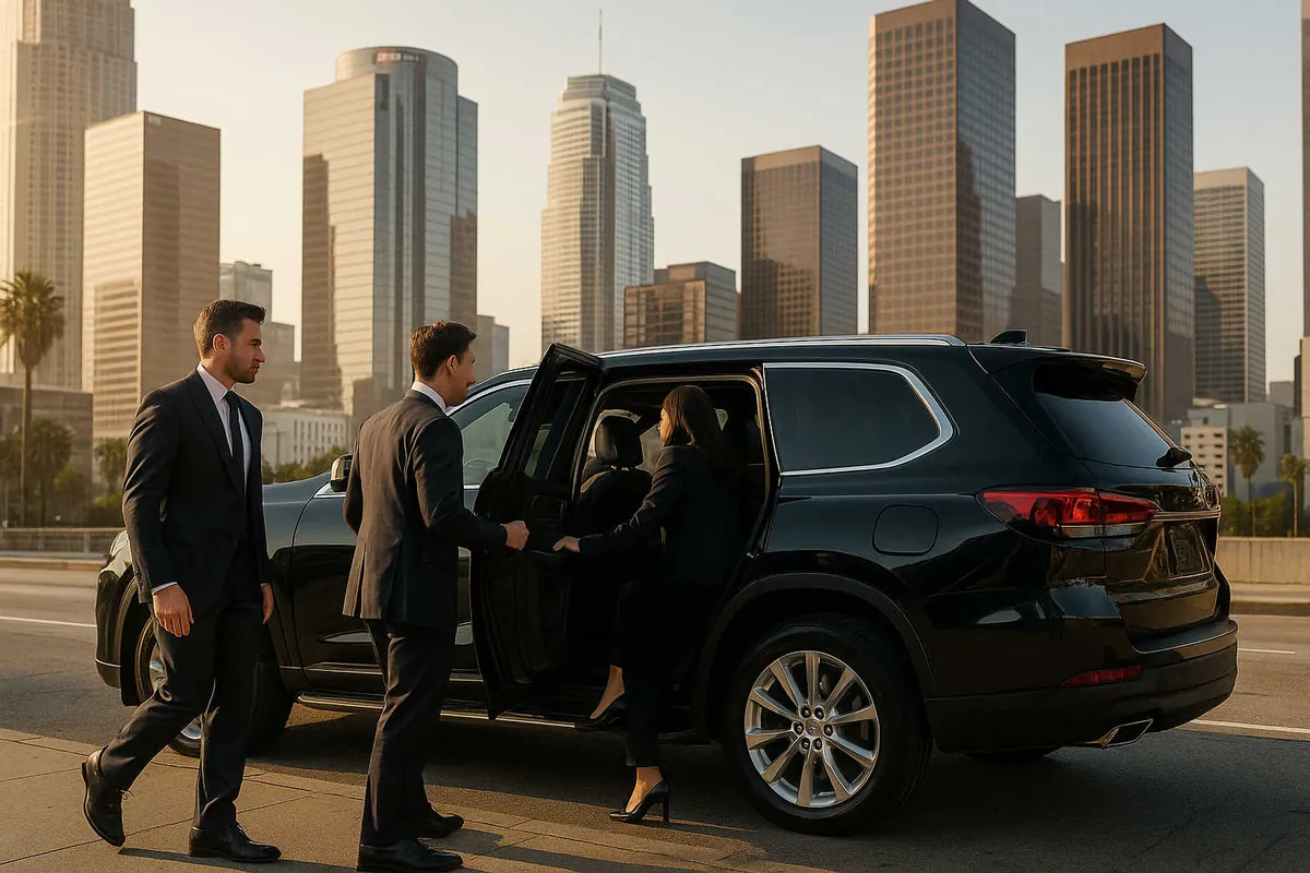 Corporate limo and executive car service in Los Angeles