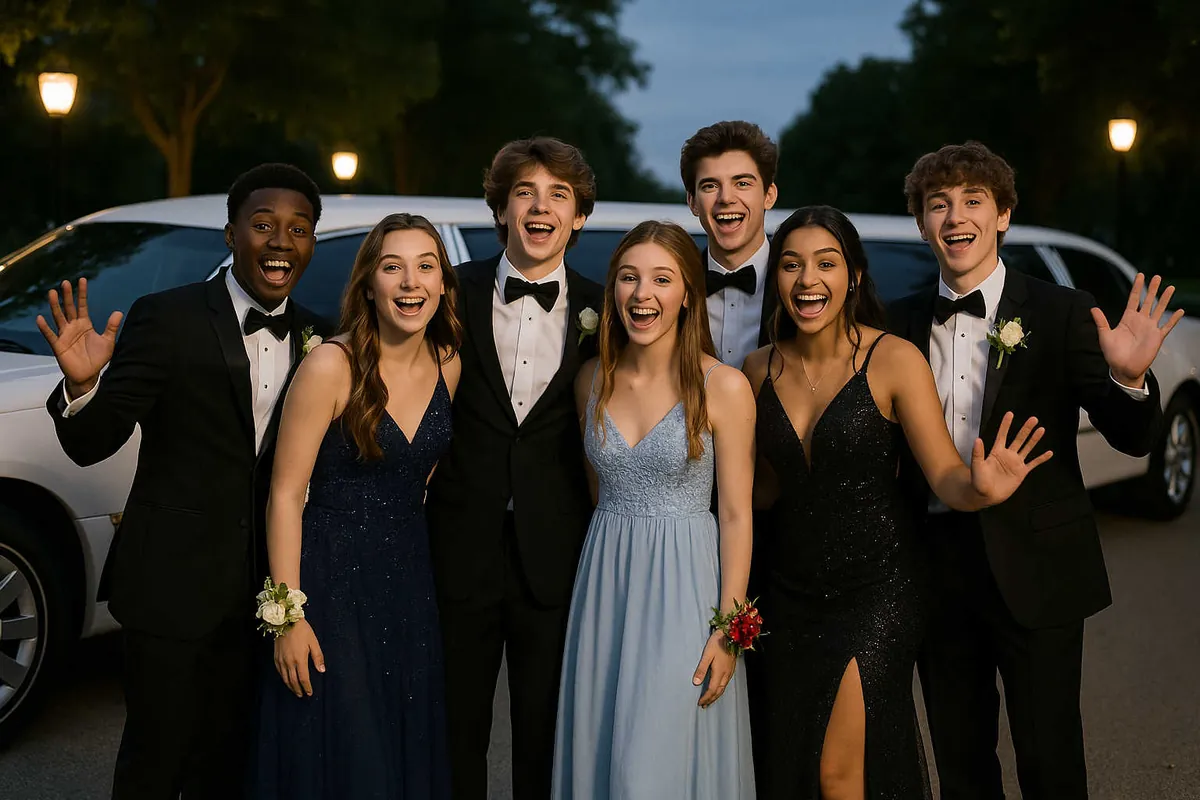 Prom and graduation limo in Los Angeles