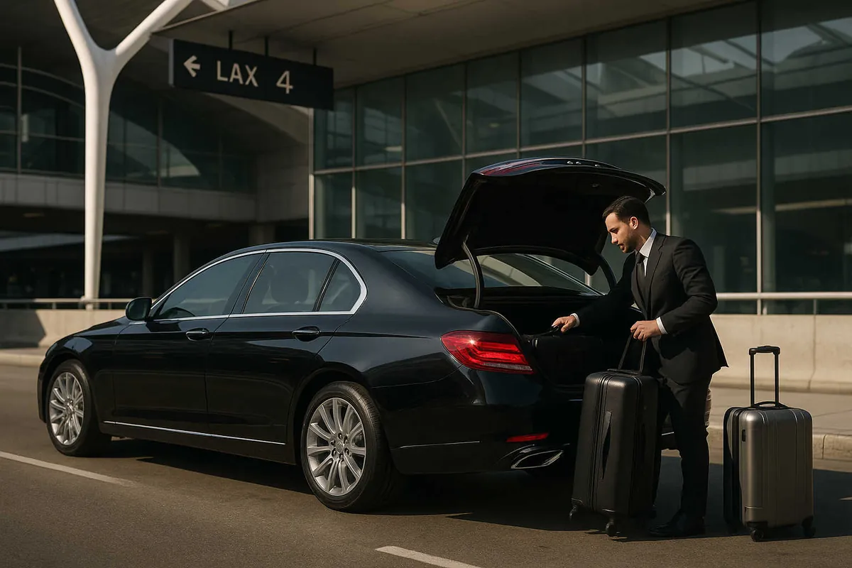 Airport limo transfer to LAX in Los Angeles